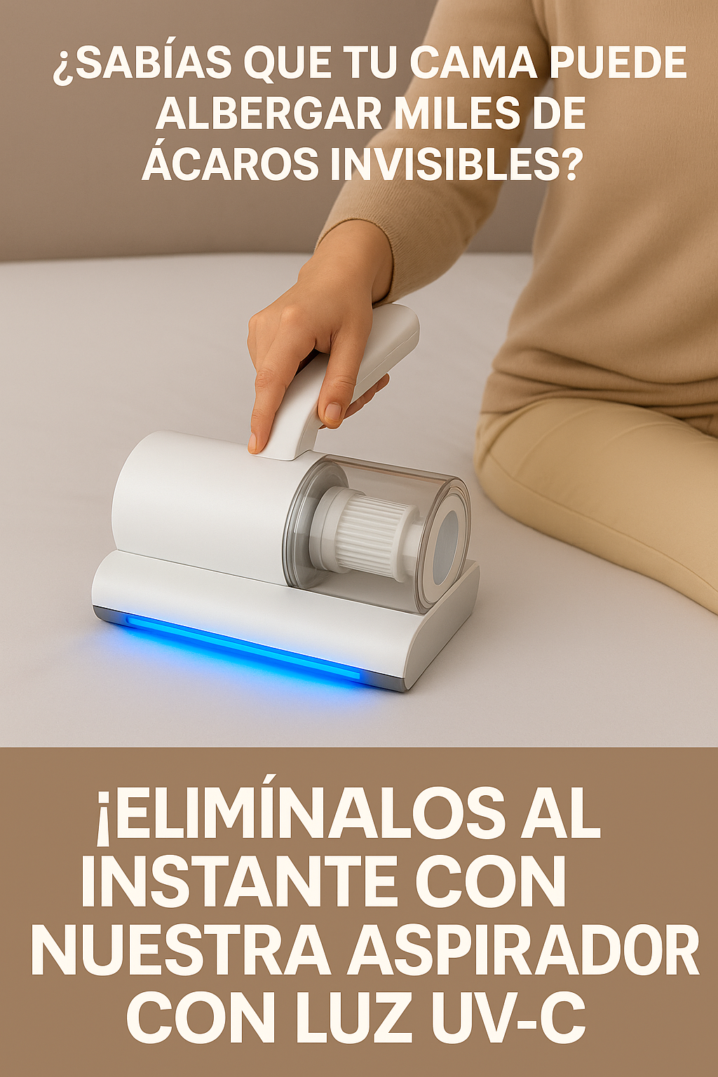ASPIRADORA DE ACAROS CON LUZ ULTRAVIOLETA UV-C