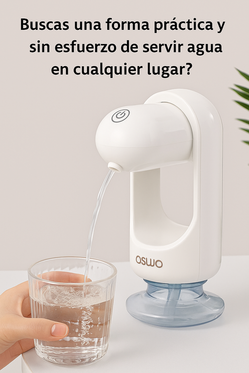 DISPENSADOR DE AGUA ELÉCTRICO PORTÁTIL Y PLEGABLE, HERRAMIENTA DE AGUA POTABLE